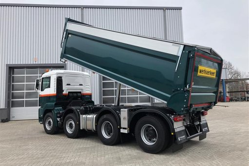 Rearward and semitrailer tippers Vossebelt