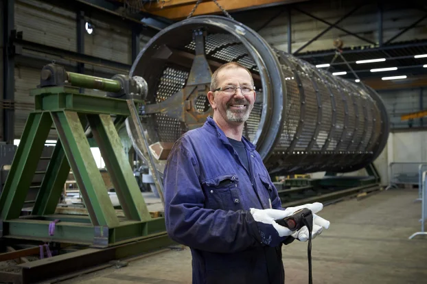 Employee TruSteel Recycling Screening Drum Recycling